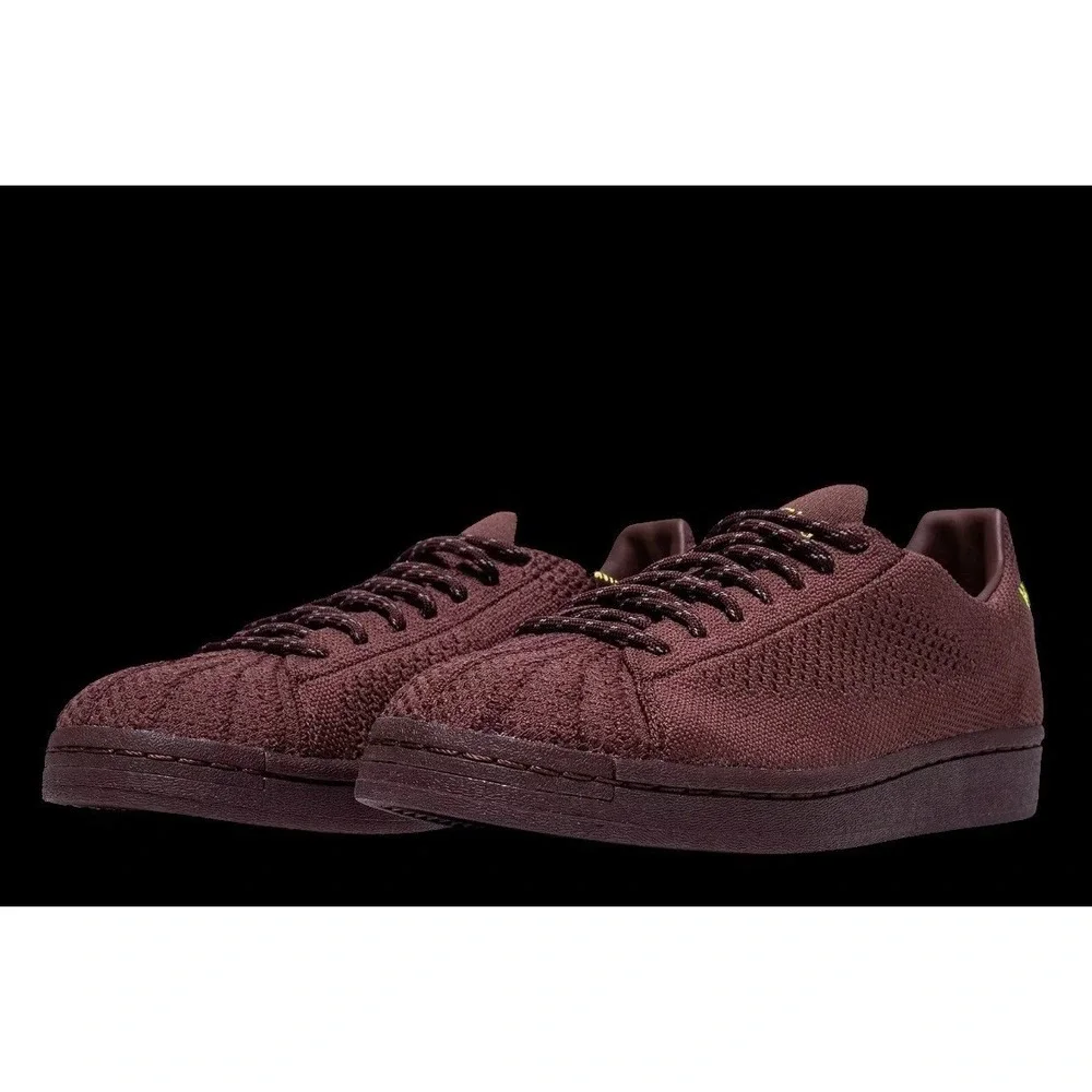 Size 7.5 - adidas Pharrell x Superstar Primeknit Brown